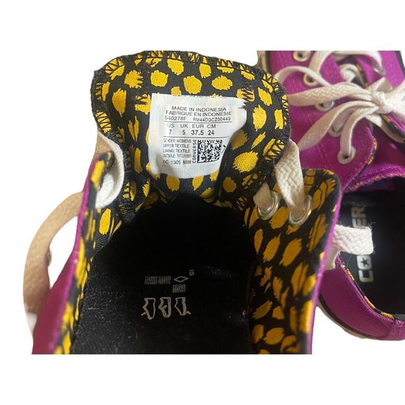 Converse All Star Double Tongue Womens Purple Sneakers Size Womens 7 #540278F - Picture 8 of 8